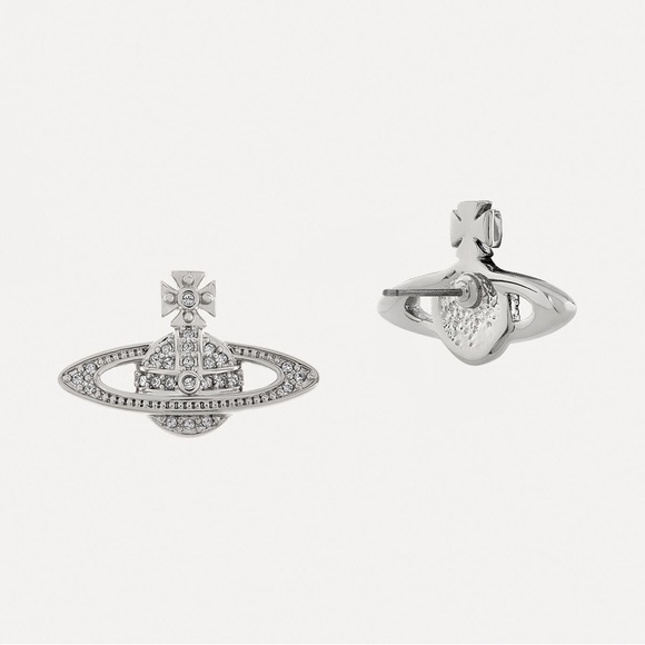 Vivienne Westwood Jewelry - Vivienne Westwood Mini Bas Relief Silver Earrings